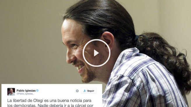 Pablo Iglesias dice que la salida de Otegi de la cárcel es una «buena noticia»