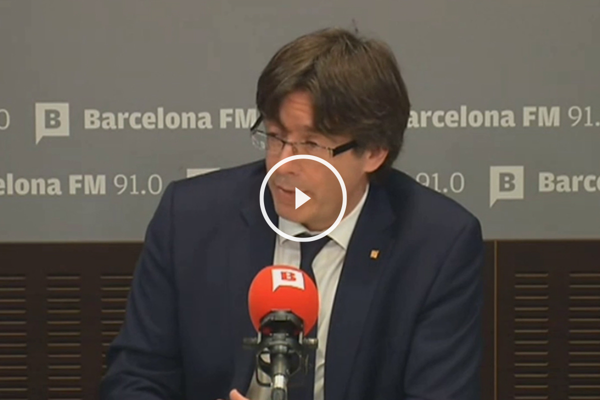 El presidente de la Generalitat, Carles Puigdemont