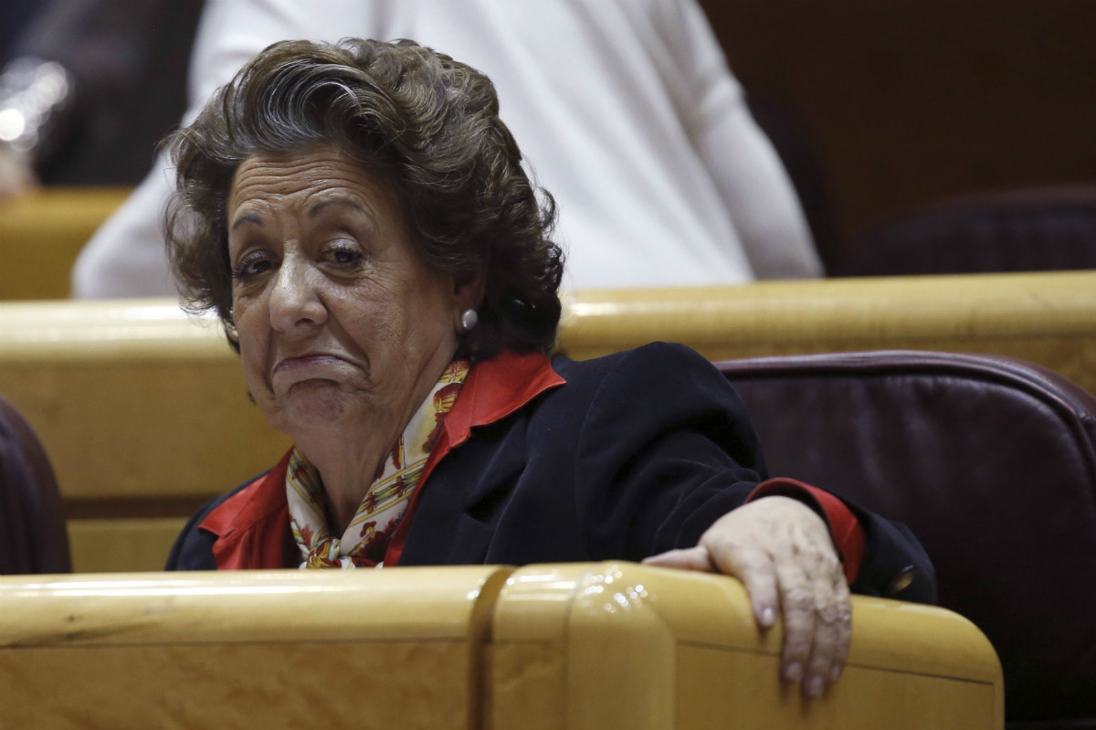 Rita Barberá, ex alcaldesa de valencia, en el Senado. (EFE)