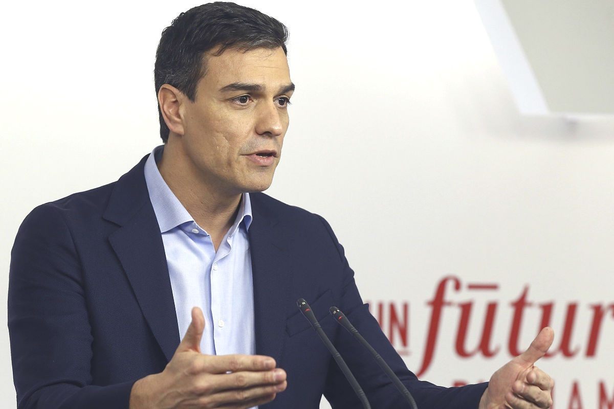 El secretario general del PSOE, Pedro Sánchez (Foto. Efe)