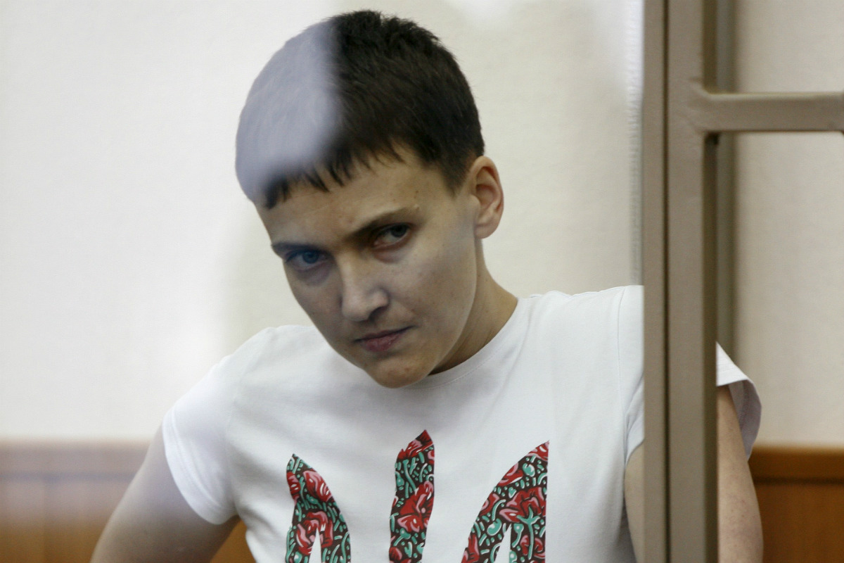 Nadia Savchenko, en su juicio en Dontesk (Rusia), este miércoles. (Reuters)