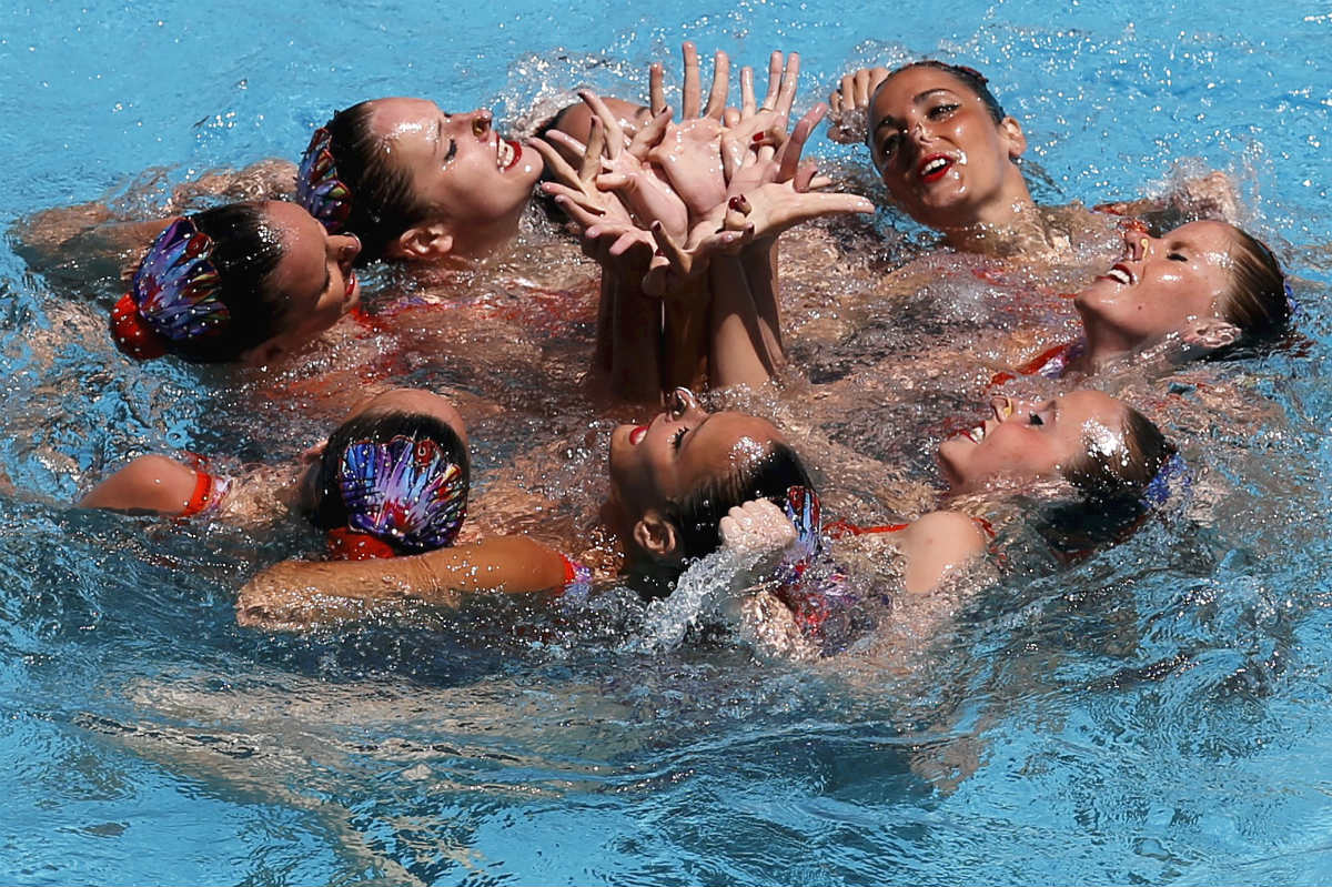La selección española de natación sincronizada no estará en los Juegos de Río. (Reuters)