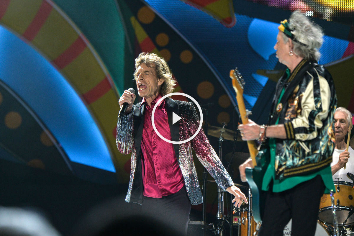 Un momento del concierto de los Rolling Stones en La Habana (Foto: AFP).