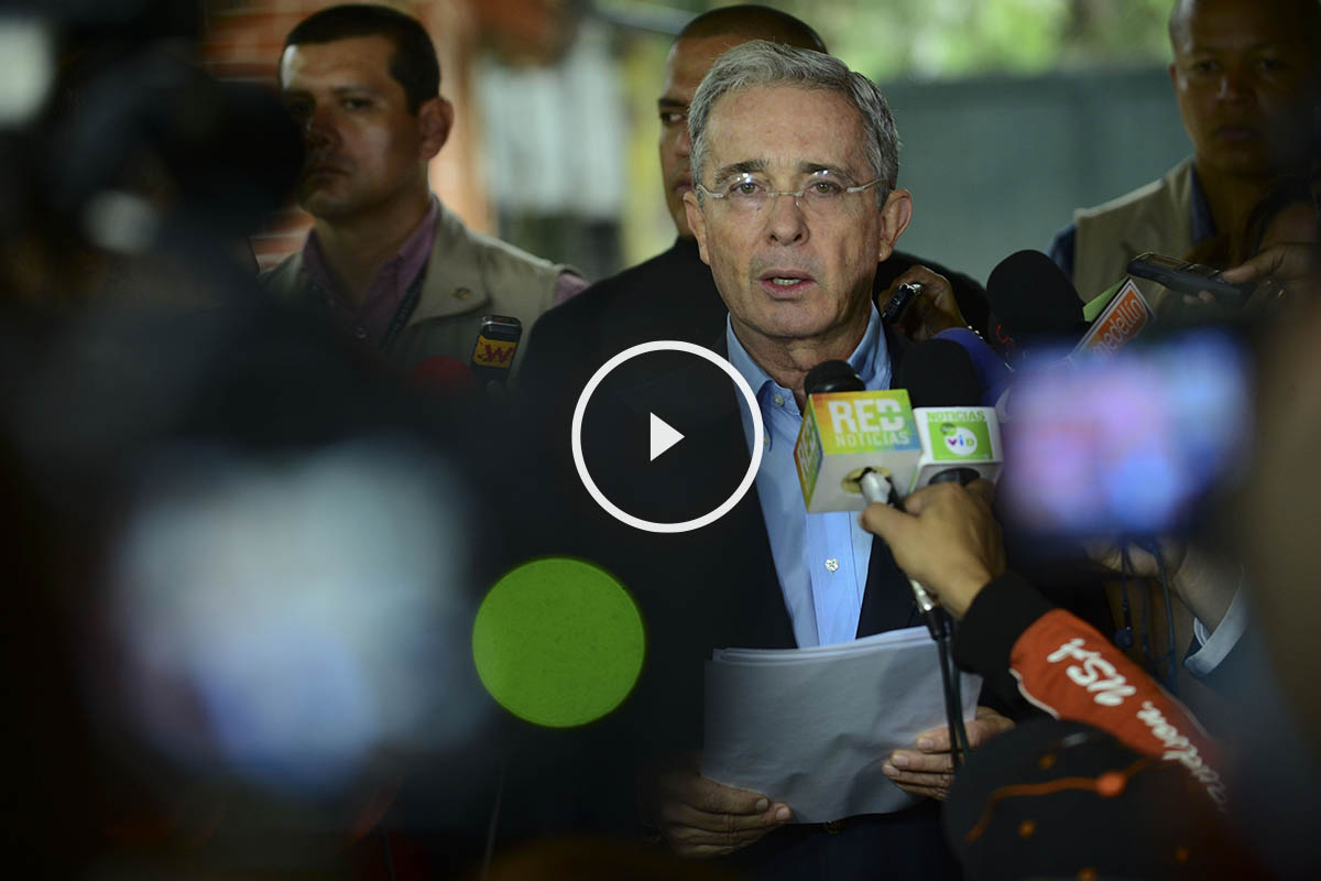 Álvaro Uribe, ex presidente de Colombia. (Foto: AFP)
