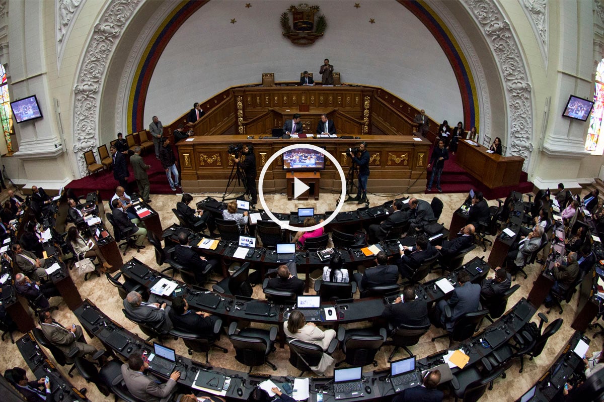 Asamblea Nacional de Venezuela. (Foto: AFP)