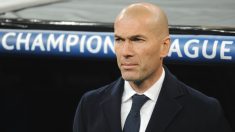Zidane, en el partido ante la Roma en el Bernabéu. (Getty)