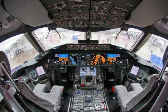 Cabina del 787 Dreamliner (Foto: Airliners.net)