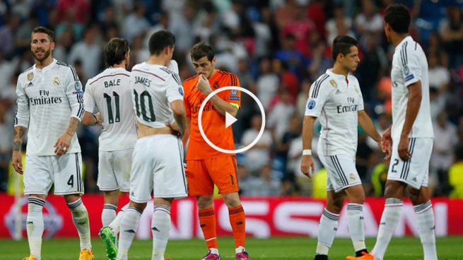 Los jugadores del Real Madrid tras perder la eliminatoria frente a la Juventus en Semifinales (Getty)