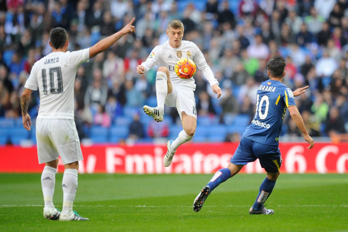 Pablo Sarabia durante el partido ante el Real Madrid