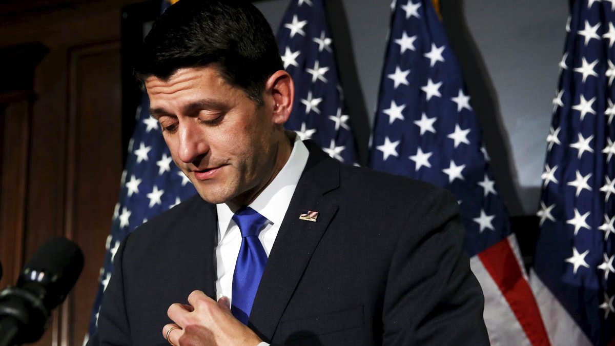 Paul Ryan, durante una conferencia de prensa (Foto: Reuters)