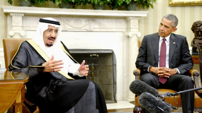 Salmán bin Abdulaziz, rey de Arabia Saudí, junto a Barack Obama (Foto: GETTY).