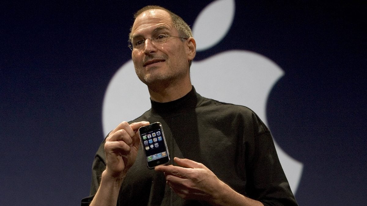 Steve Jobs durante la presentación del primer iPhone (Foto: GETTY).