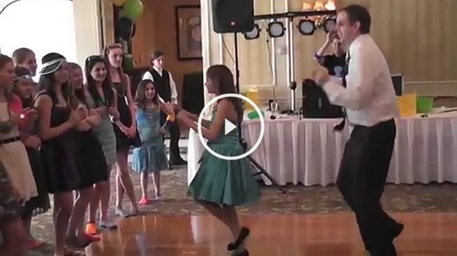 El baile de un padre y su hija que dejó impresionados a todos