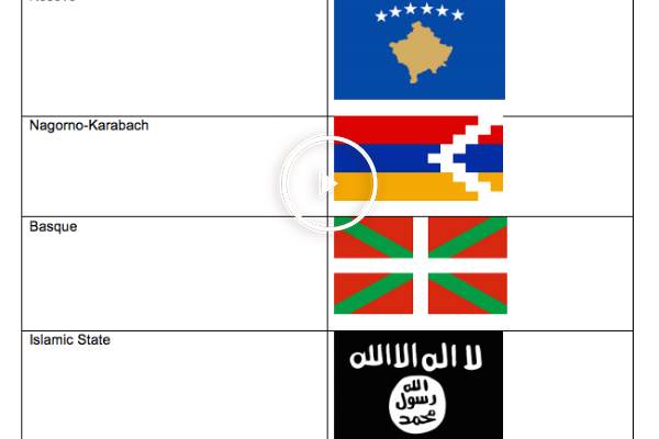 Lista de banderas vetadas en Eurovisión. (Foto: Eurovisión)