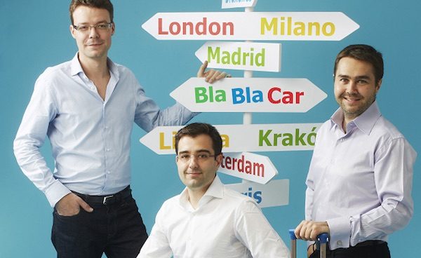 Los fundadores de BlaBlaCar: Francis Nappez, Nicolas Brusson y Frédéric Mazzella