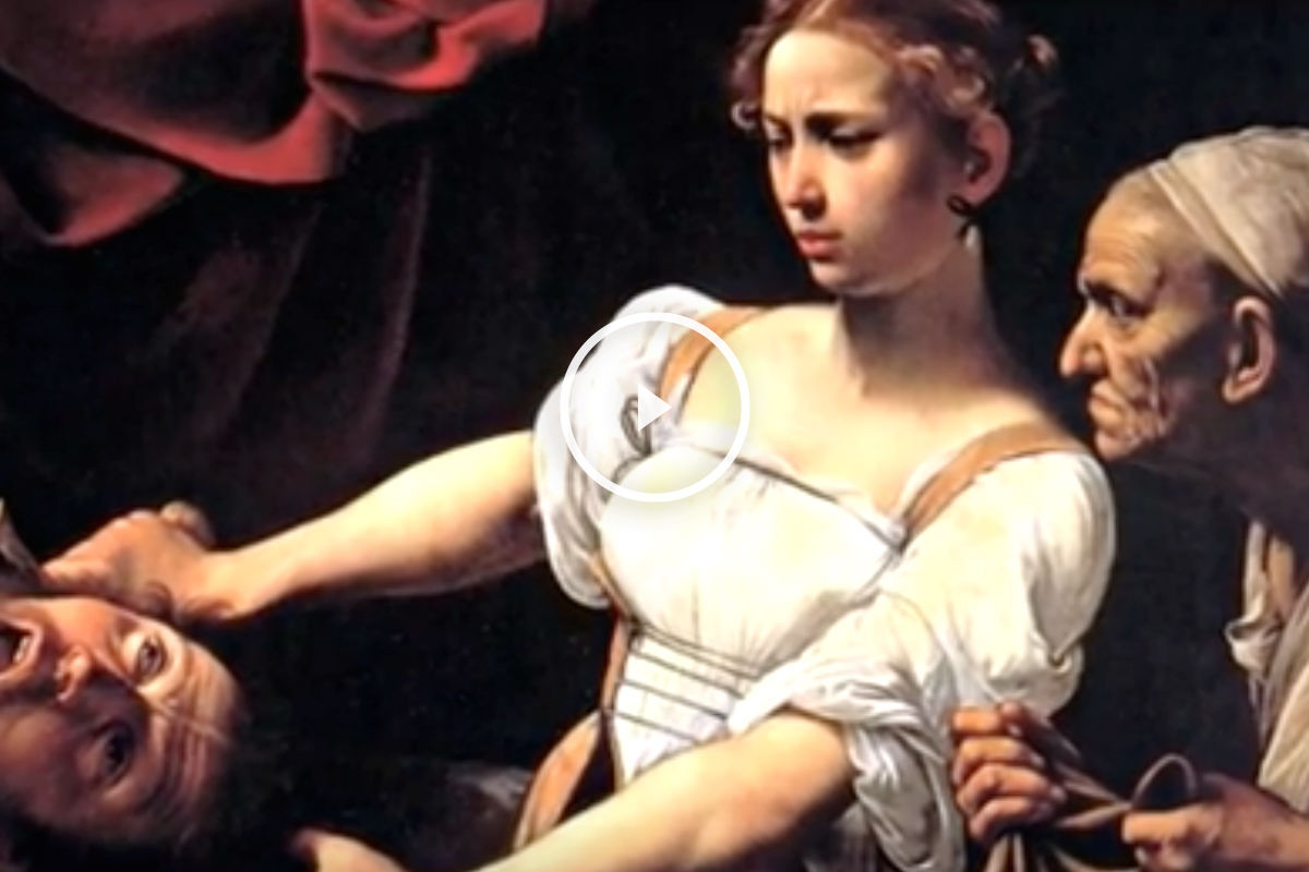 Imagen del cuadro de Caravaggio encontrado en Francia.