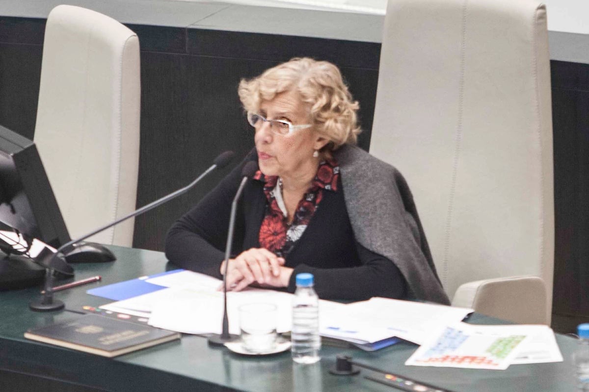 La exjueza en el Pleno municipal de abril. (Foto: Madrid)