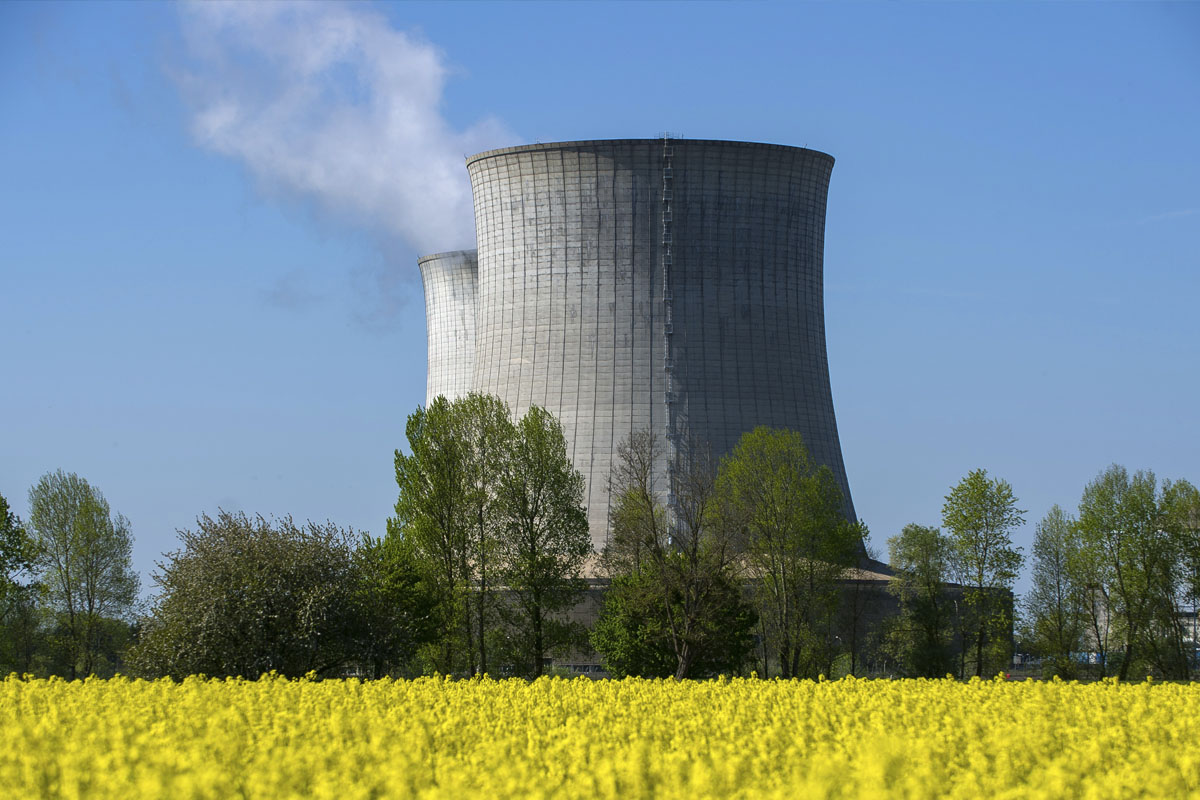 Central nuclear en Saint-Laurent-des-Eaux, Francia. (Foto: AFP)