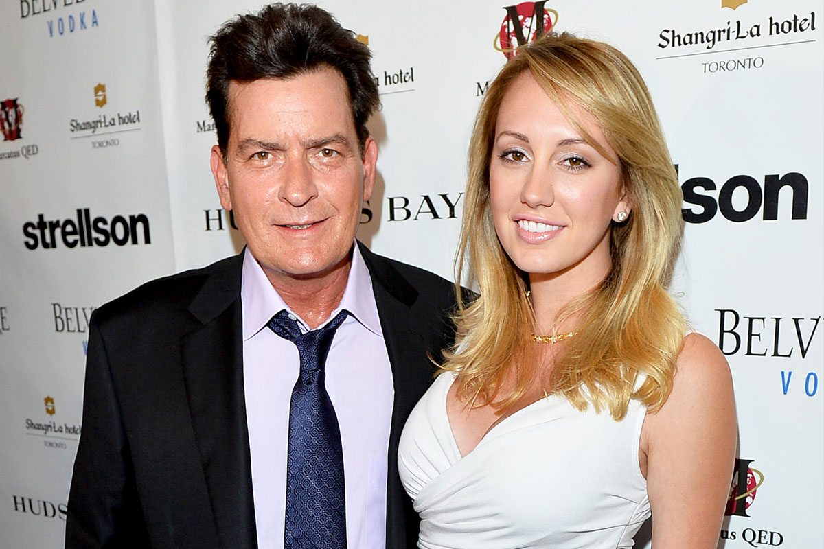 Charlie Sheen y Scottine Ross.