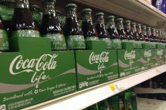 Coca-Cola Life en un supermercado de EEUU.