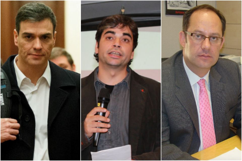 El PP señala posible dejación de funciones de Pedro Sánchez, Jorge Gª. Castaño (Ahora Madrid) y Ramón Silva (PSOE).