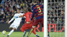 Cristiano Ronaldo marca el gol del triunfo del Real Madrid. (AFP)