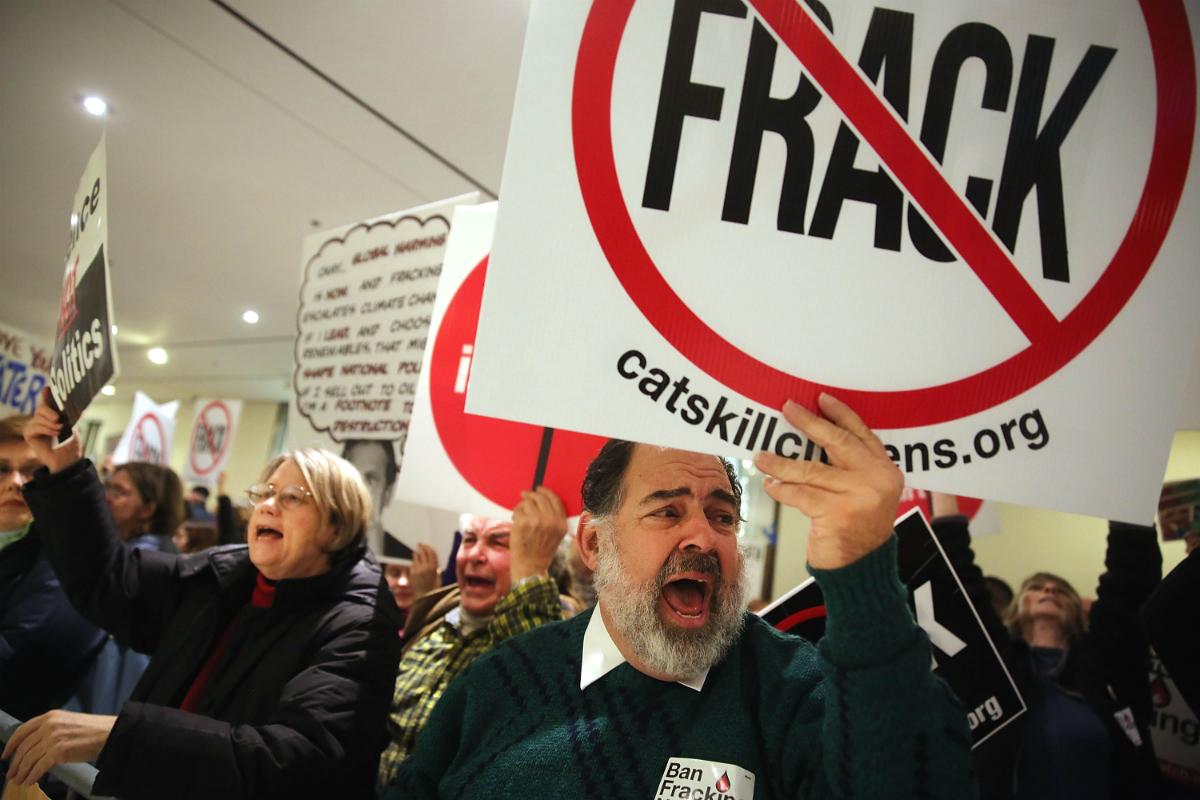 Protestas contra el fracking en Nueva York (Foto: GETTY).
