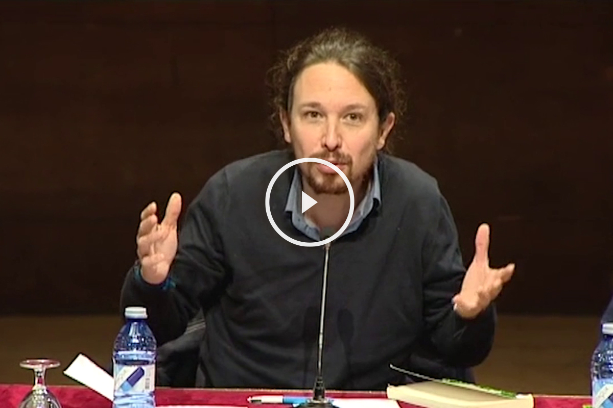 Pablo Iglesias, el jueves en la Universidad Complutense de Madrid