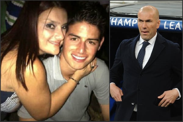 La madre de James ha criticado a Zidane.