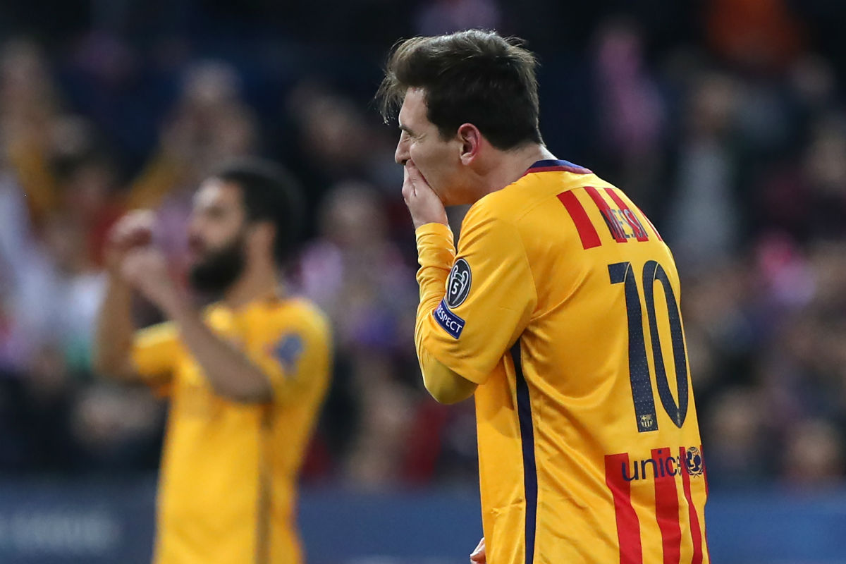 Messi se quedó sin marcar en el Calderón. (AFP)