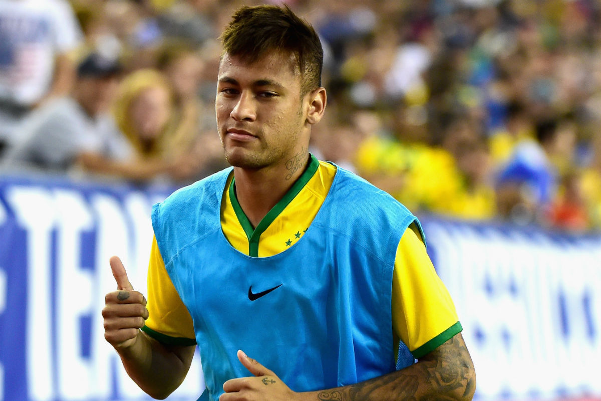 Neymar, en un partido con Brasil. (AFP)