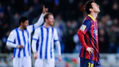 A Messi no se le da bien Anoeta. (Getty)
