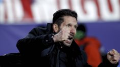 Simeone enloqueció con la victoria en el Allianz Arena. (Getty)