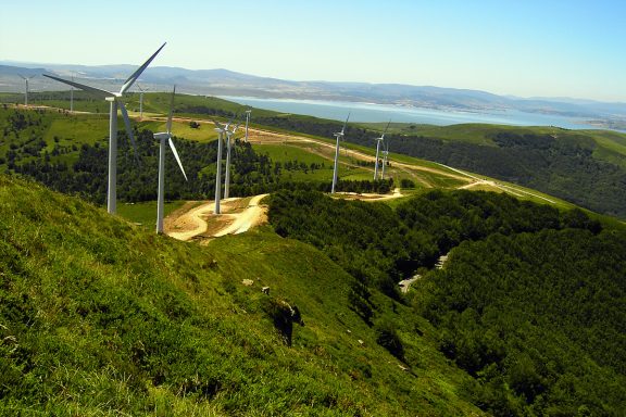 Parque eólico de Iberdrola en Valdeporres, Burgos.