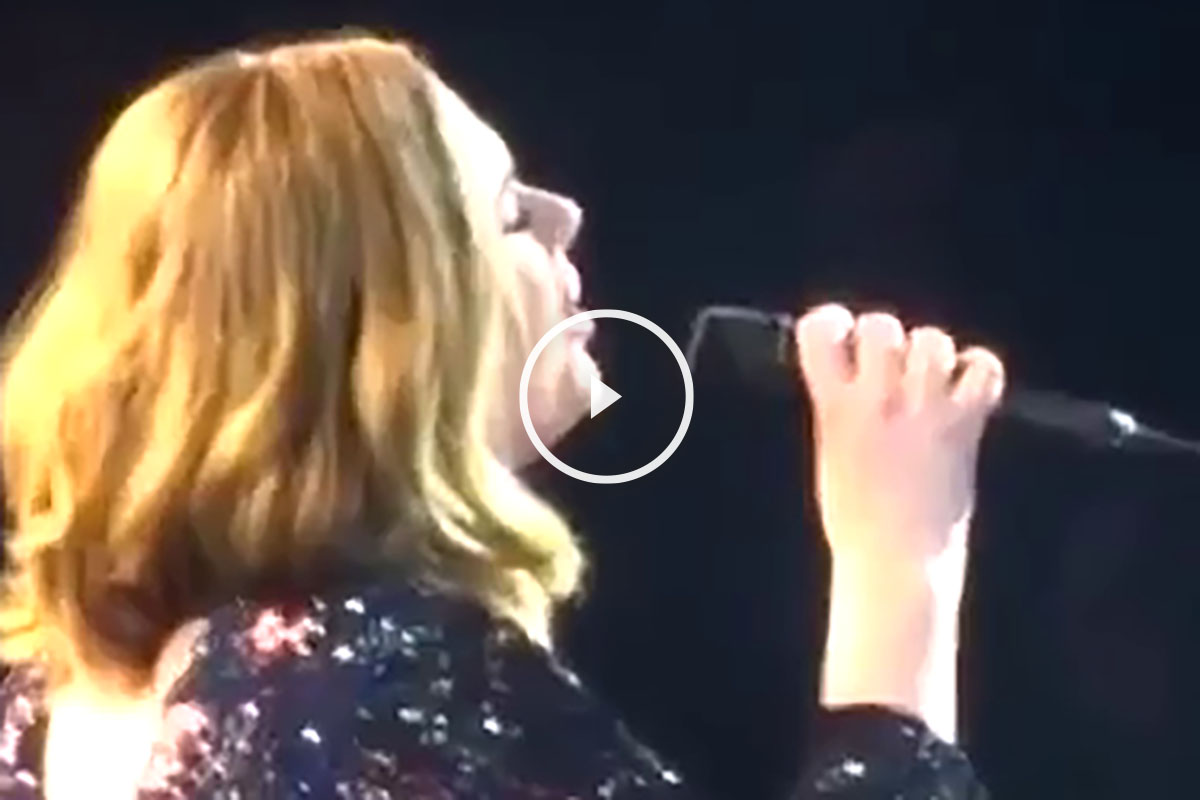 Adele en un concierto