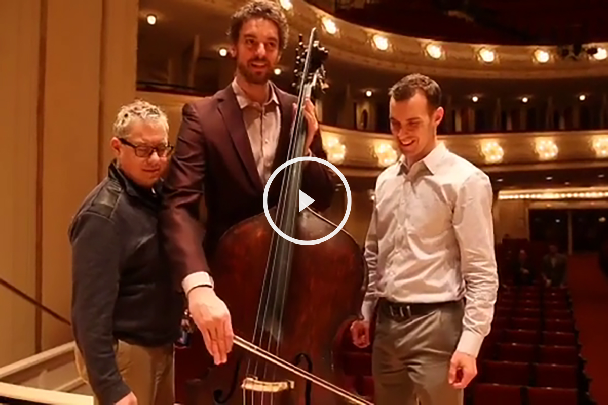 Pau Gasol se divierte con la Chicago Symphony Orchestra