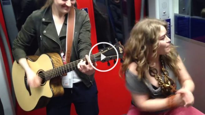 Cantantes en el metro