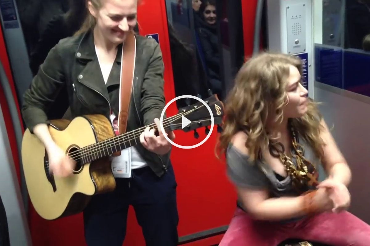 Cantantes en el metro