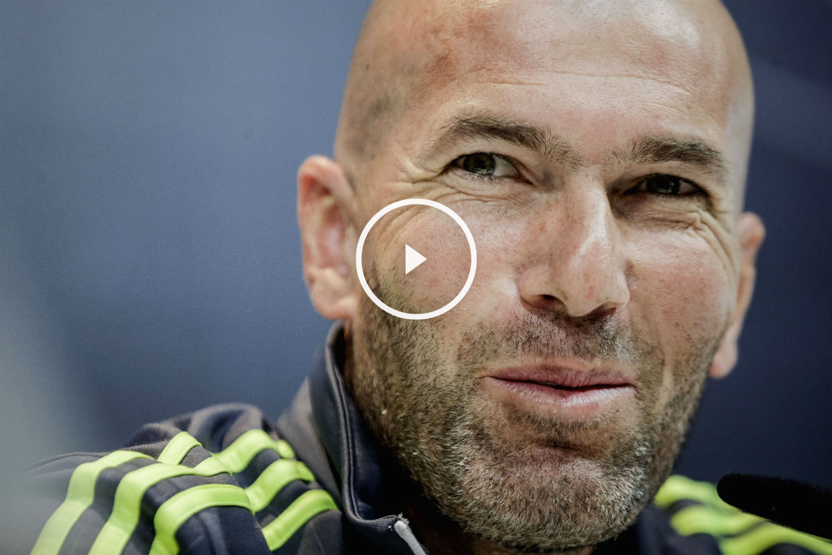 Zinedine Zidane, en una rueda de prensa. (EFE)