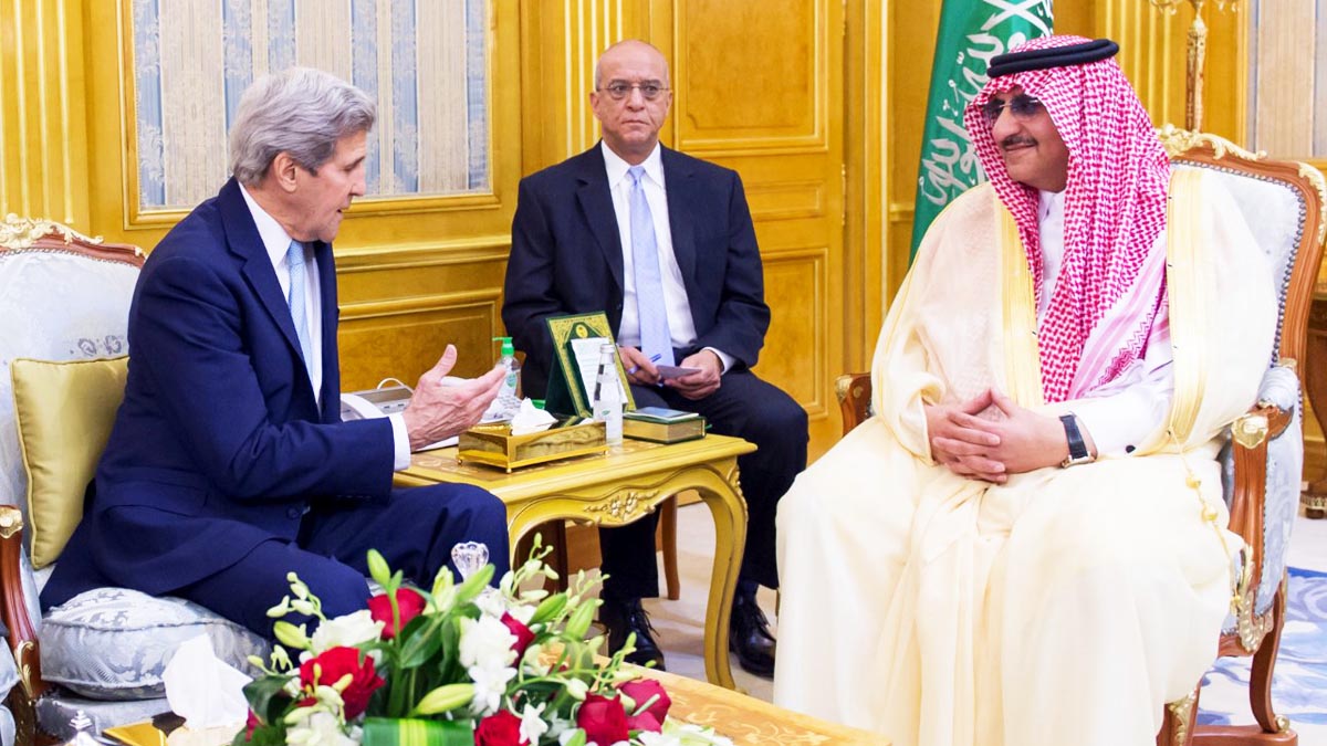 John Kerry con el rey de Arabia Saudí (Foto: Reuters)