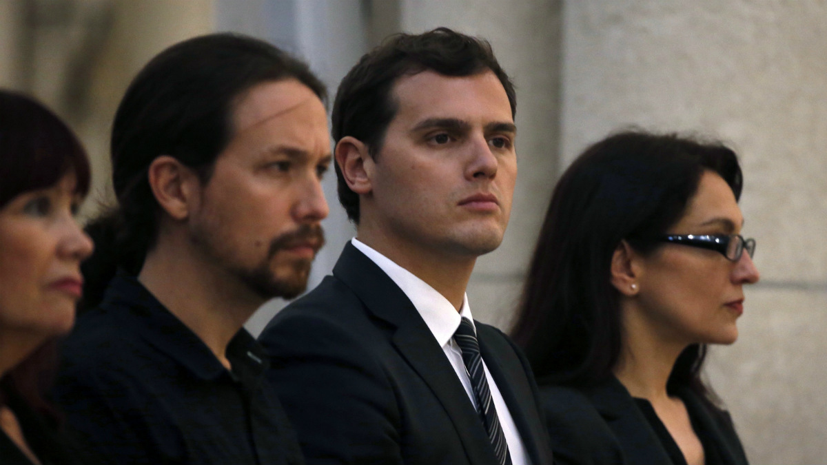 Albert Rivera y Pablo Iglesias (Foto: EFE)