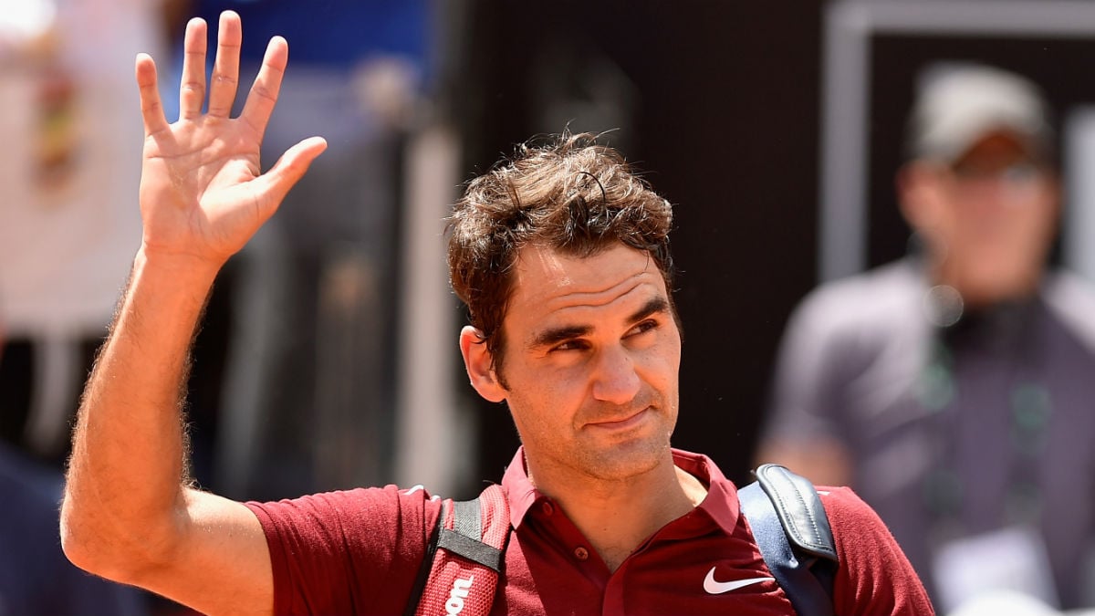Roger Federer, en un torneo en Italia. (Getty)