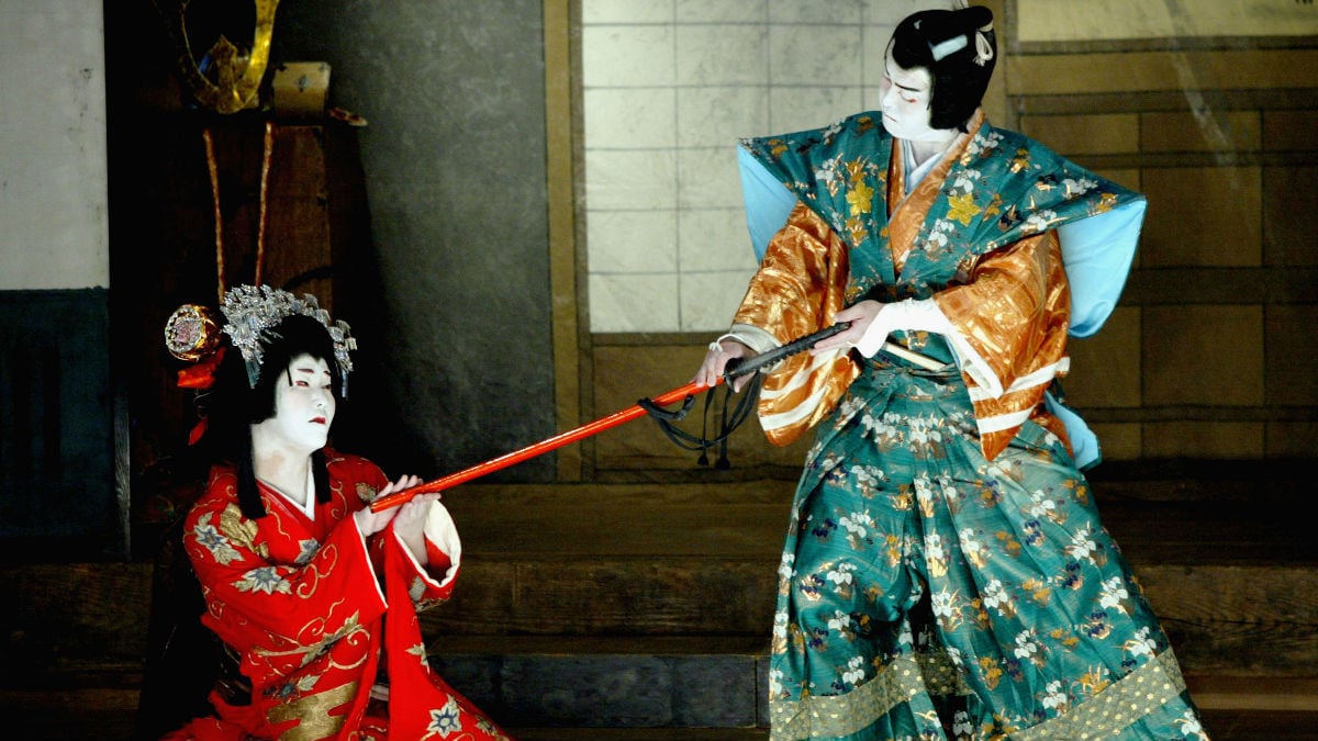 El teatro Kabuki se caracteriza por los impresionantes maquillajes que llevan los actores, así como por diferentes elementos de la puesta en escena. (Foto: Getty)