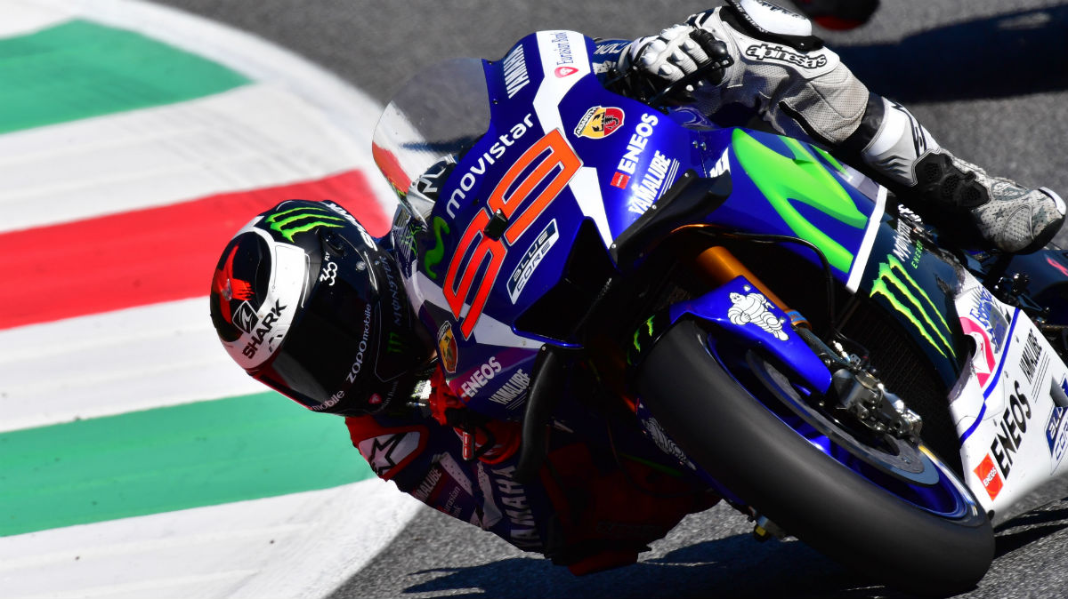 Jorge Lorenzo supo sacar el máximo rendimiento a su moto en Italia. (AFP)
