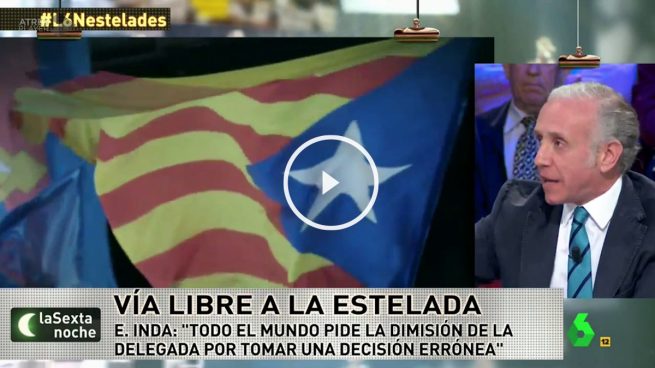 Inda: «Es una tremenda injusticia, en Barcelona echan aficionados por llevar una bandera española»