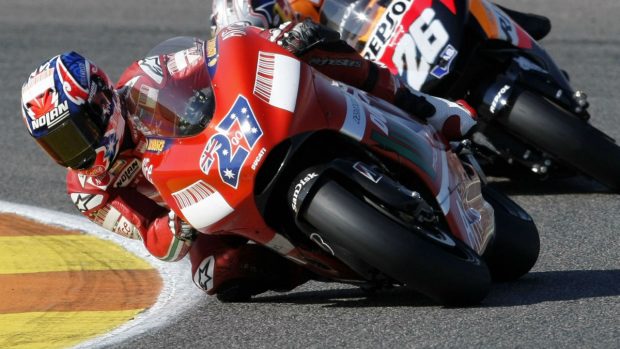 Casey Stoner venció de manera agónica en Catalunya 2007 camino de su primer mundial de MotoGP. (Getty)
