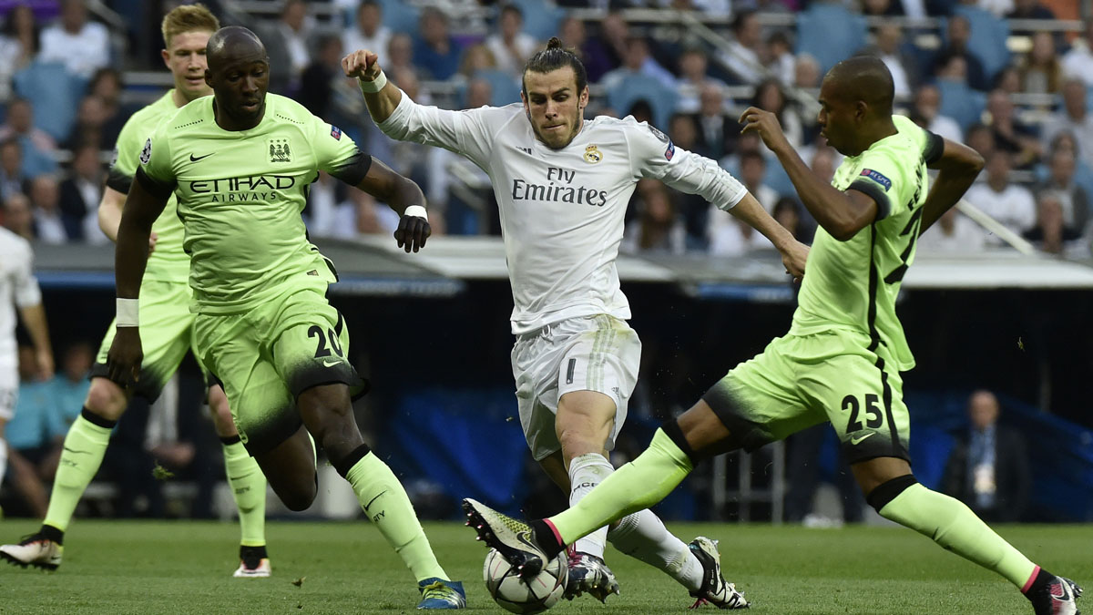 Gareth Bale en el choque frente al City. (Foto: AFP)