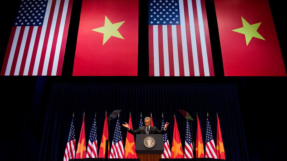 Barack Obama en Vietnam. (Foto: AFP)