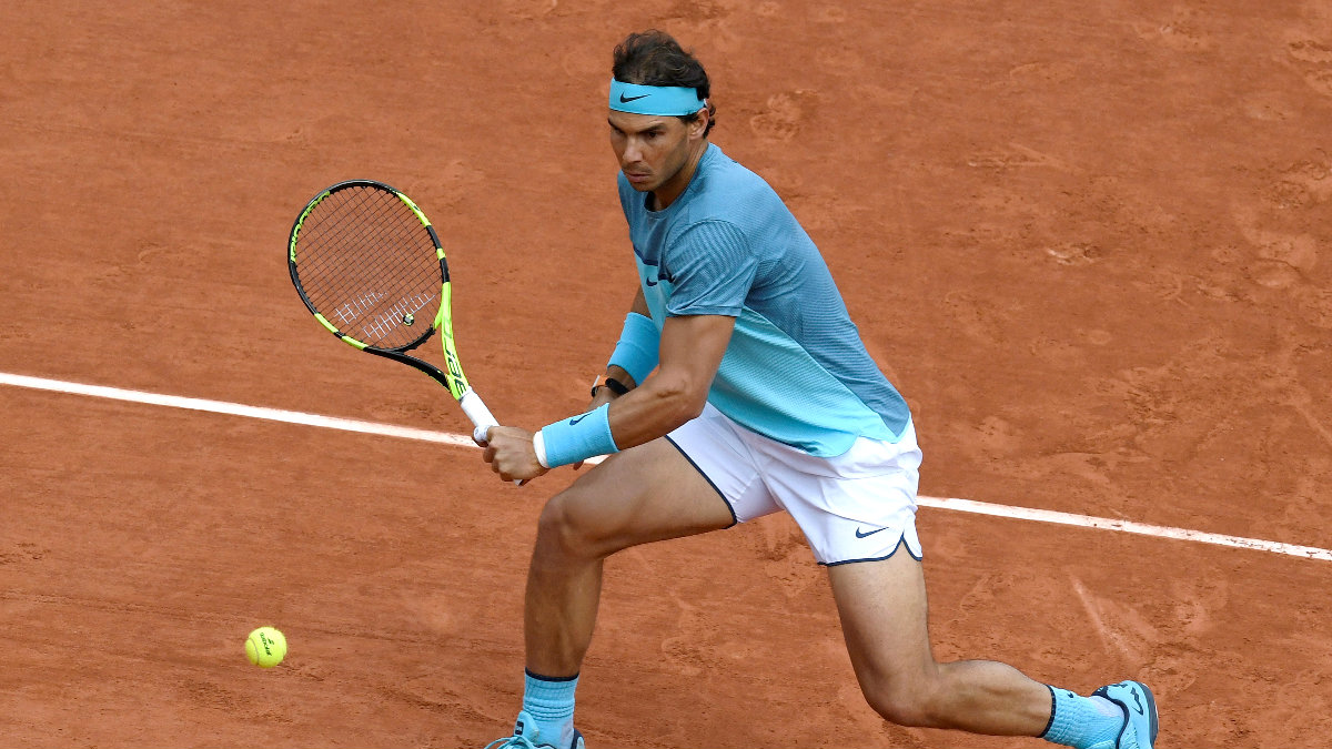 Rafa Nadal doblegó a Sam Groth en tres sets. (AFP)