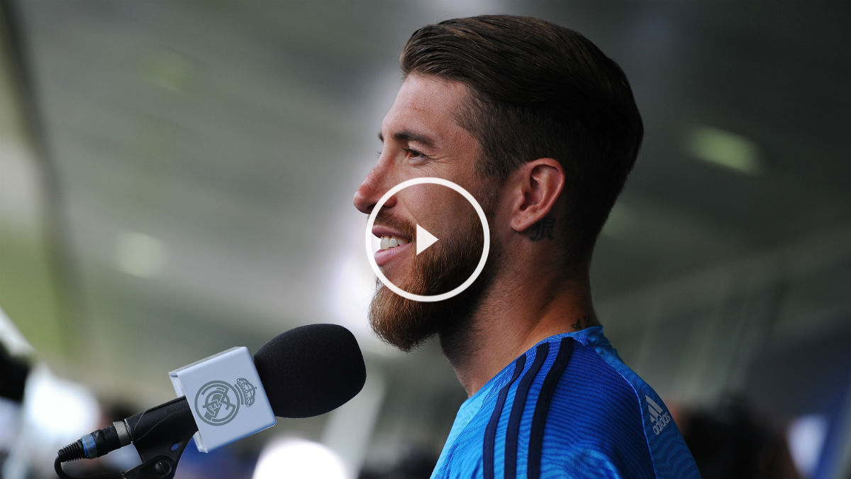 Sergio Ramos atendió a los medios. (Getty)